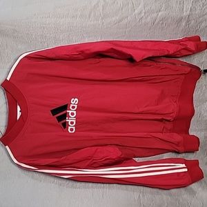 Adidas medium red pullover top